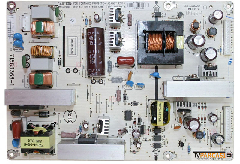 TOSHIBA - 715G3368-1 715G3368-1, ADTV82416AC8, Power Board, LC320WXN-SBB1, Toshiba 32AV615D, Toshıba 32AV615DB
