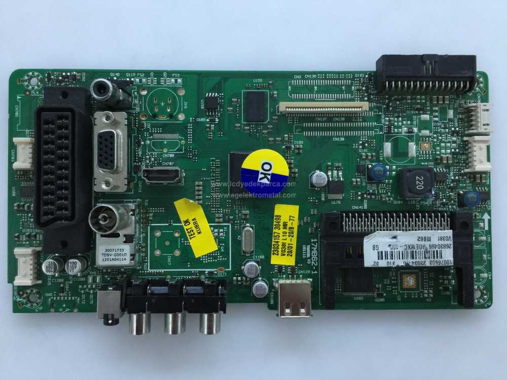 17MB62-1 , 23034156 , 10076503 , VESTEL , 32 INCH , BOEWXC-100 , Main Board , Ana Kart