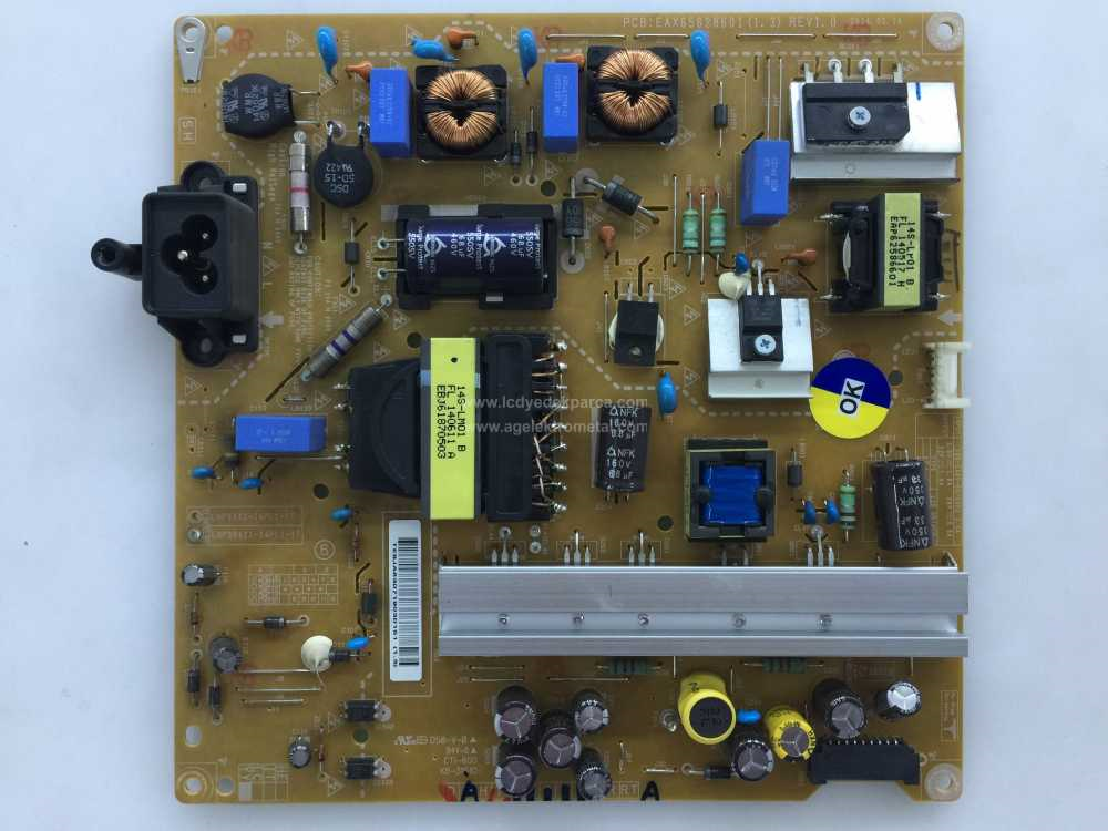 EAX65628601 , (1.3) , LGP3942I-14PL1-IT , LG , 42LB580N , D LED , HC420DUN-VAHS2-51XX , Power Board , Besleme Kartı , PSU