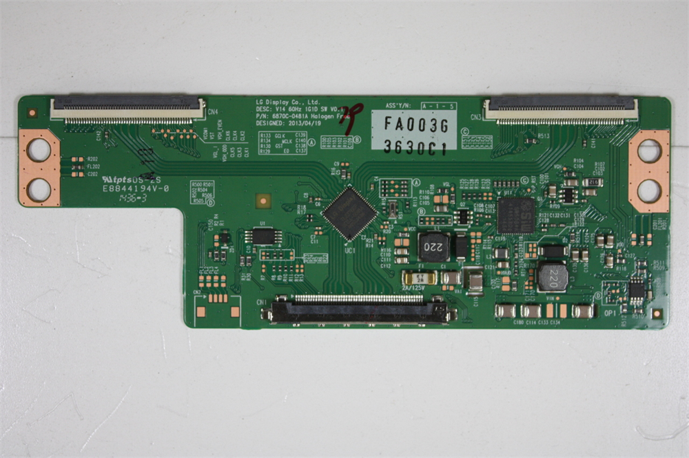 6870C-0481A , V14 60Hz 1G1D SW V0.1 , VES500UNDC-2D-N02 , LG , Logic Board , T-con Board