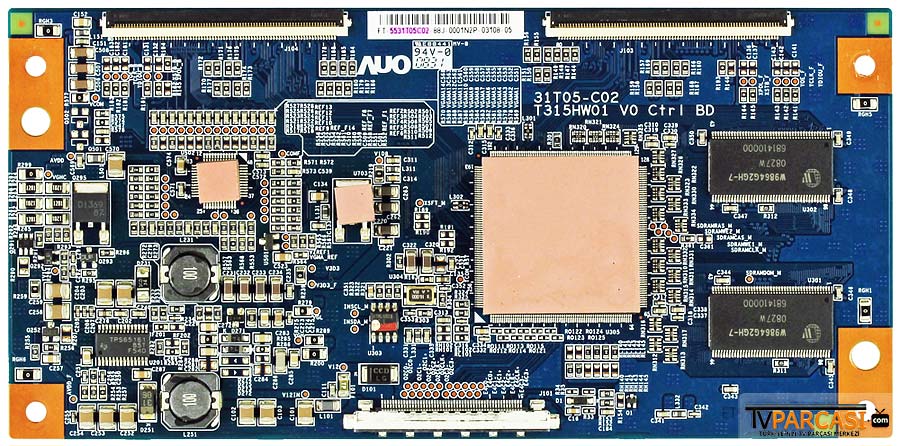 AU Optronics31T05-C02, T315HW01 V0 Ctrl BD, 5531T05C01, 5531T05C03, 5531T05C04, T315HW01 V.0, Samsung LE32A550P1R, Samsung LE32A558P3