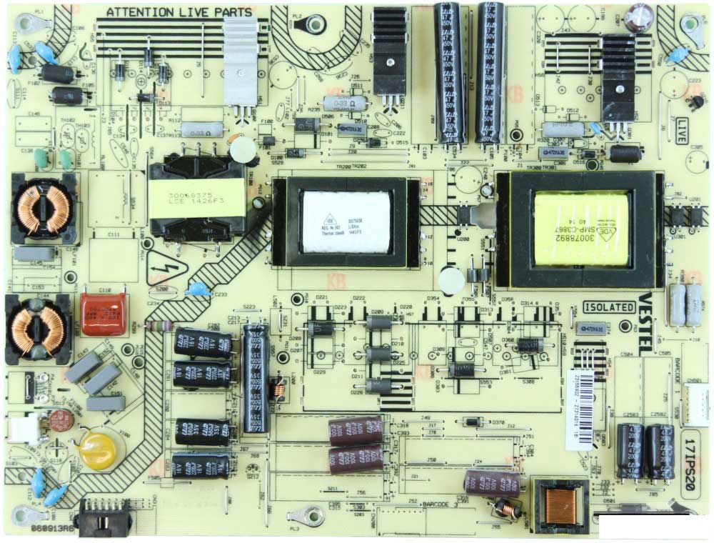 23155902, 23155904, 27203653, 17IPS20, VES500UNVL-S01, Vestel, Led tv Power Board, REGAL, LE50F7440S, 50' SMART LED TV