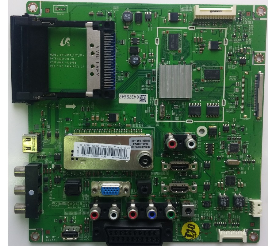 SAMSUNG LE40B530P7, BN94-02710Q, BN41-01165B, BN94-02710, Main Board, Ana Kart , 40B530, SATURN4_DTV_REV, LTF400HA08, BN41-01165