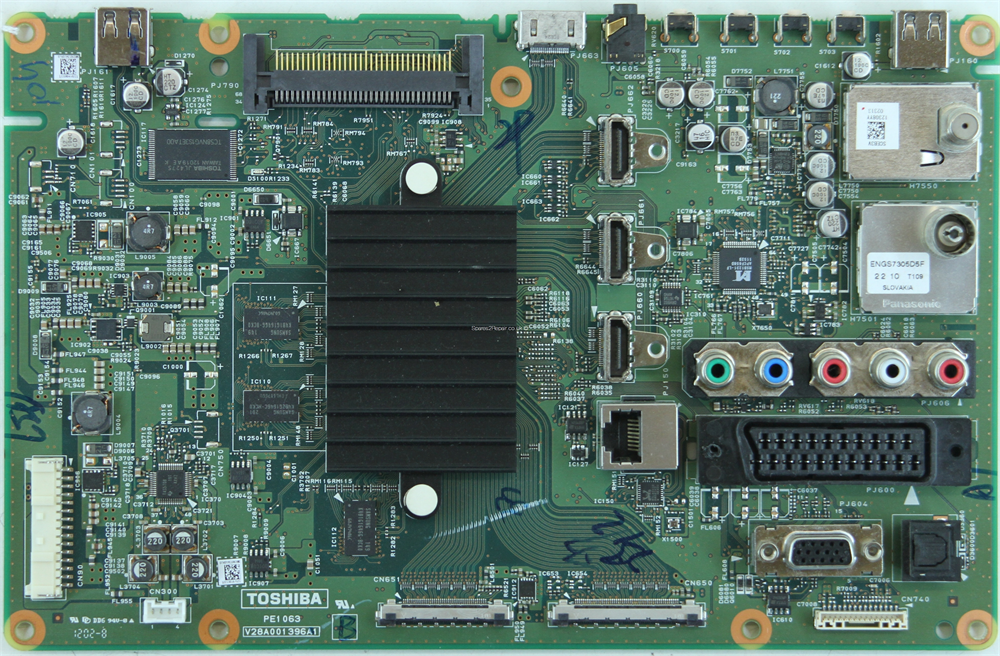 V28A001396A1, PE1063, PE1063 A, Toshiba 40TL933, Main Board, Ana Kart, LTA460HW04
