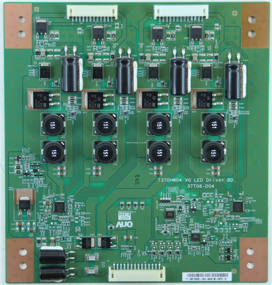 T370HW04 V0, T370HW04 V0 Led Driver BD, 37T06-D04, LED Driver, LED Address Board, Address Assy, AUO, T315HW05 V3, LG 32LE4500