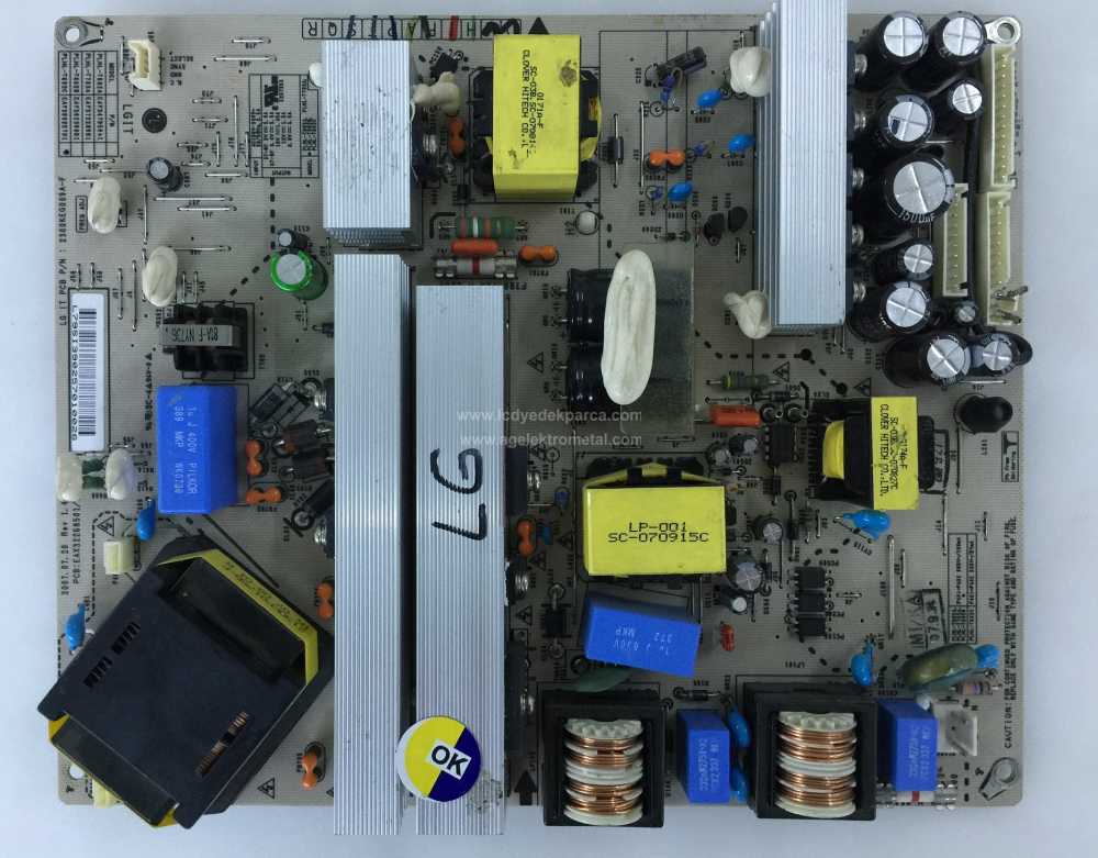 LG 6709900019A, 68709M0031A, YPSU-J011A, 2300KEG002A-F, 2300KEG002B-F / POWER BOARD - BESLEME KARTI - PSU