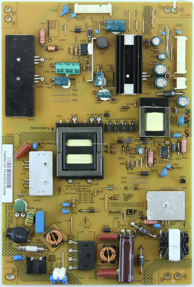 FSP139-4F01 , RDENCA459WJQZ , SHARP , LC-50LE752V LED , Power Board , Besleme Kartı , PSU