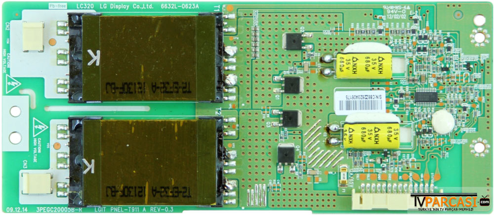 6632L-0623A, 3PEGC20005B-R, İnverter Board, LG Display, LC320WUN-SCB1, Toshiba 32BV702B