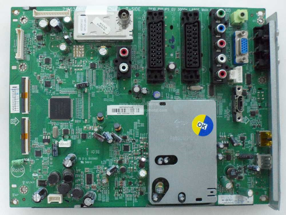 715G3786-M1A-000-004B , Philips , 42PFL3605 , /12 , LCD , LC420WUY SC B1 , Main Board , Ana Kart