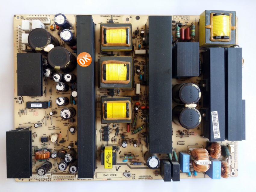 6709900019A, 68709M0031A, YPSU-J011A, 2300KEG002A-F, 2300KEG002B-F, Power Supply Board, LG Display, PDP42X3, LG 42PC1R
